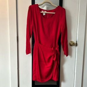 Vintage Made in USA campagnie internationale Express sexy red tie waist dress